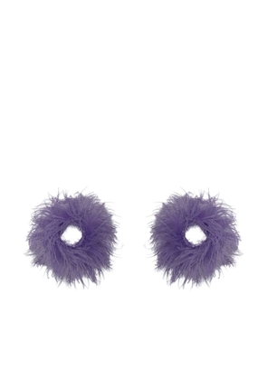 LAPOINTE feather wrist cuffs - Purple