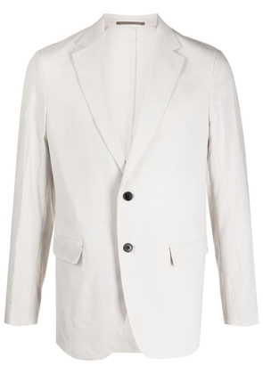 Theory single-breasted cotton blazer - Neutrals