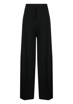 LEMAIRE straight-leg cotton-blend trousers - Black