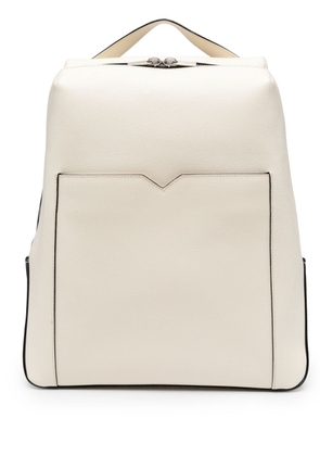 Valextra grained-leather backpack - Neutrals