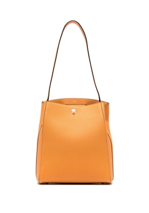 Valextra Brera contrast-trim leather shoulder bag - Orange