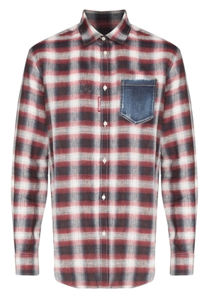 Dsquared2 checked linen shirt