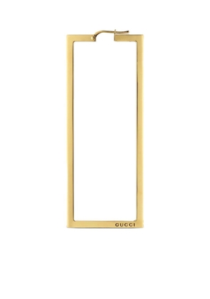 Gucci rectangle-shaped logo-engraved earring - Gold