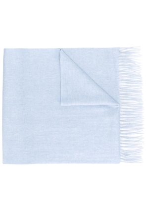 N.Peal Large Woven scarf - Blue
