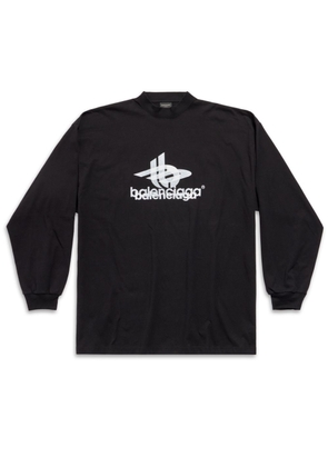 Balenciaga Layered Sports cotton sweatshirt - Black