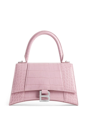 Balenciaga Hourglass crocodile-embossed tote bag - Pink