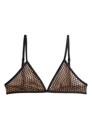 Balenciaga mesh-detail triangle bra - Black