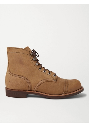 Red Wing Shoes - Iron Ranger Roughout Suede Boots - Men - Brown - UK 6
