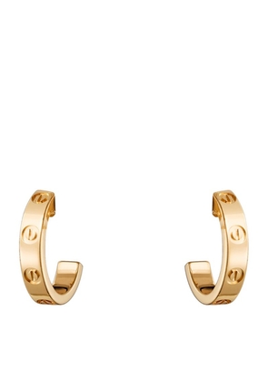 Cartier Yellow Gold Love Hoop Earrings