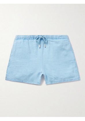 Vilebrequin - Barry Slim-Fit Linen Drawstring Shorts - Men - Blue - S