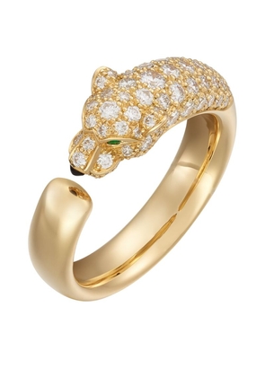 Cartier Yellow Gold And Diamond Panthère De Cartier Ring