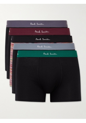 Paul Smith - Five-Pack Stretch Organic Cotton Boxer Briefs - Men - Multi - S
