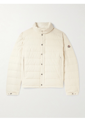 Moncler - Logo-Appliquéd Quilted Cotton-Corduroy Jacket - Men - Neutrals - 1