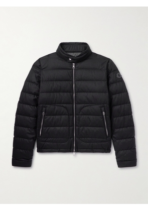 Moncler - Acorus Quilted Nylon and Cashmere-Blend Down Zip-Up Jacket - Men - Black - 1