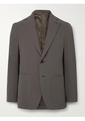 Caruso - Aida Super 150s Wool and Silk-Blend Seersucker Suit Jacket - Men - Brown - IT 46