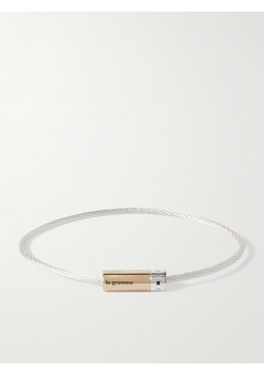 Le Gramme - Cable Sterling Silver and 18-Karat Gold Bracelet - Men - Silver - 18