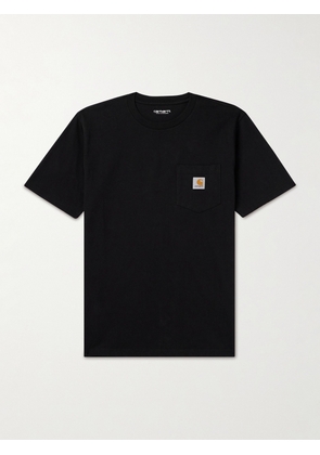 Carhartt WIP - Logo-Appliquéd Cotton-Jersey T-Shirt - Men - Black - XS