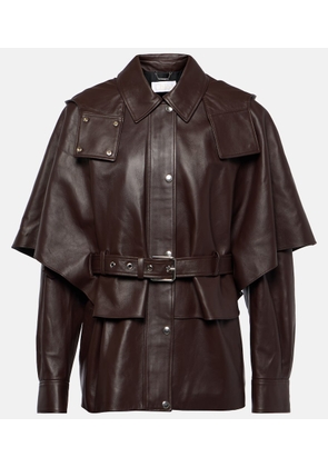 Chloé Layered leather jacket