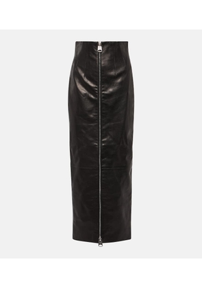 Khaite Ruddy high-rise leather maxi skirt