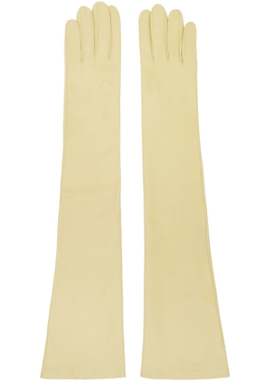 Jil Sander Yellow Long Gloves