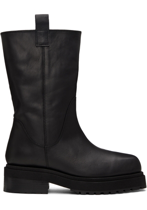 Eckhaus Latta SSENSE Exclusive Black Stacked Boots