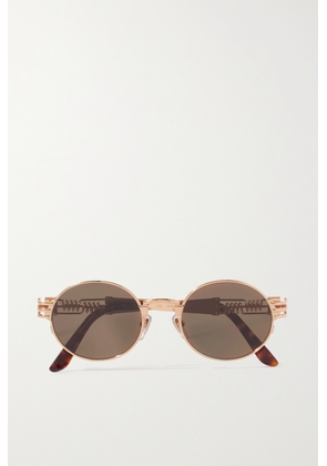Jean Paul Gaultier - Round-frame Rose Gold-tone Sunglasses - One size