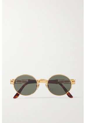 Jean Paul Gaultier - Round-frame Gold-tone Sunglasses - One size