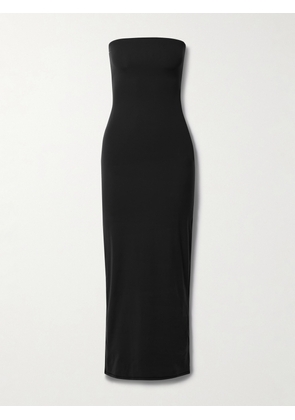 Skims, Body Basics Molded Underwire Long Dress, Onyx, Black, XXS,XS,S,M, XL,L