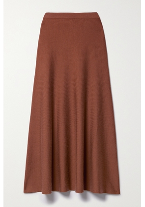Gabriela Hearst - Freddie Wool And Cashmere-blend Midi Skirt - Brown - x small,small,medium,large,x large