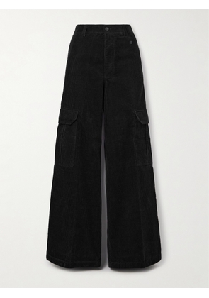 Acne Studios - Cotton-corduroy Wide-leg Cargo Pants - Black - xx small,x small,small,medium,large,x large