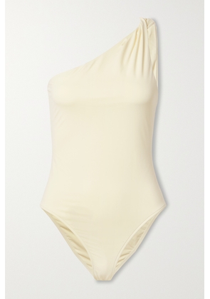 BONDI BORN - + Net Sustain Callie One-shoulder Swimsuit - White - x small,small,medium,large,x large,xx large