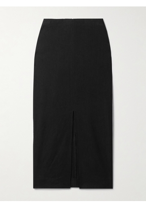 Isabel Marant - Mills Hemp-blend Midi Skirt - Black - FR34,FR36,FR38,FR40,FR42,FR44