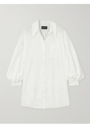 Simone Rocha - Broderie Anglaise Cotton Mini Dress - White - UK 4,UK 6,UK 8,UK 10,UK 12,UK 14