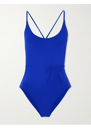 Damier belted swimsuit