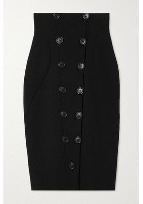 Alaïa - Wool-blend Pencil Skirt - Black - FR34,FR36,FR38,FR40,FR42,FR44