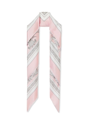 Burberry statue-print silk scarf - Pink