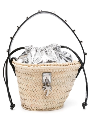 Palm Angels palm-appliqu� basket bag - Neutrals