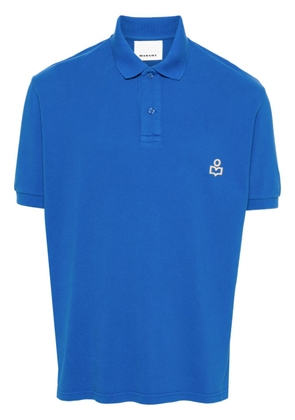 MARANT Afko cotton polo shirt - Blue