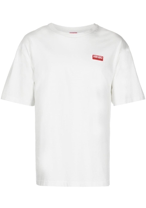 Kenzo logo-patch crew-neck T-shirt - White