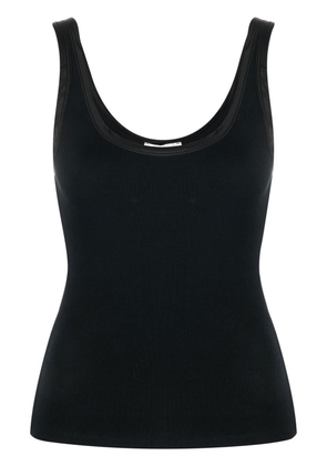 There Was One ribbed tank top - Black
