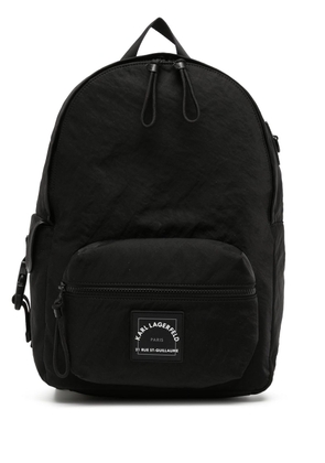 Karl Lagerfeld K/RSG logo-patch backpack - Black