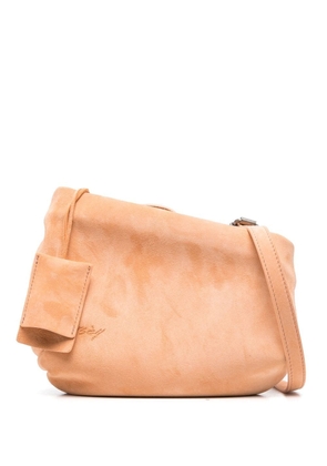 Marsèll logo-stamp leather shoulder bag - Orange