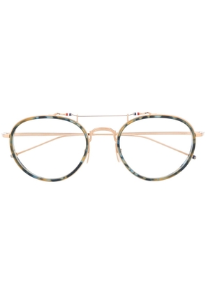 Thom Browne Eyewear round-frame eye glasses - Blue