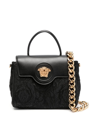 Versace La Medusa jacquard handbag - Black