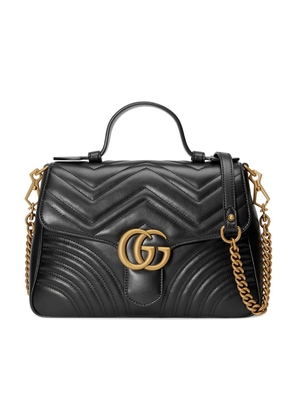 Gucci mini GG Marmont top-handle bag - Black