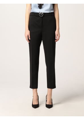 Pinko cropped trousers in viscose blend