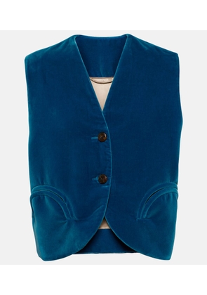 Blazé Milano Gliss cotton velvet vest