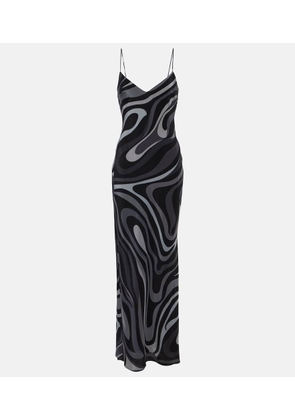 Pucci Marmo printed silk maxi dress