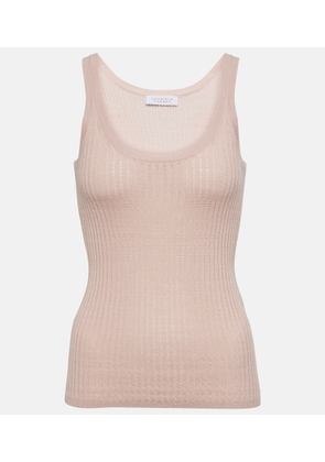 Gabriela Hearst Ribbed-knit cashmere and silk tank top