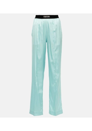 Tom Ford Silk-blend satin pajama pants